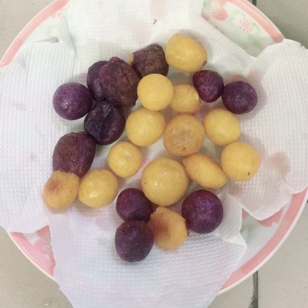 地瓜球和地瓜圓 : 愛吃一起做