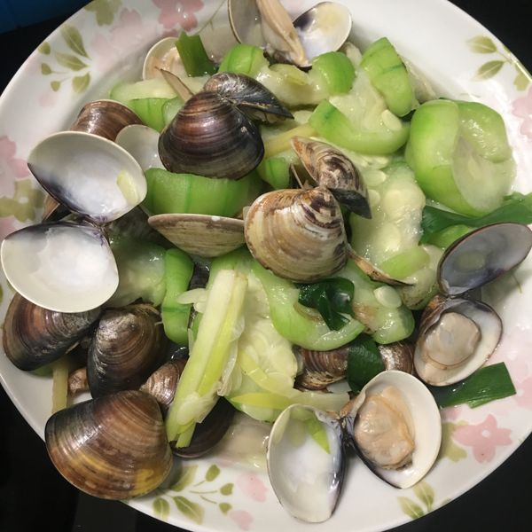 蛤蜊絲瓜：delia 一起做