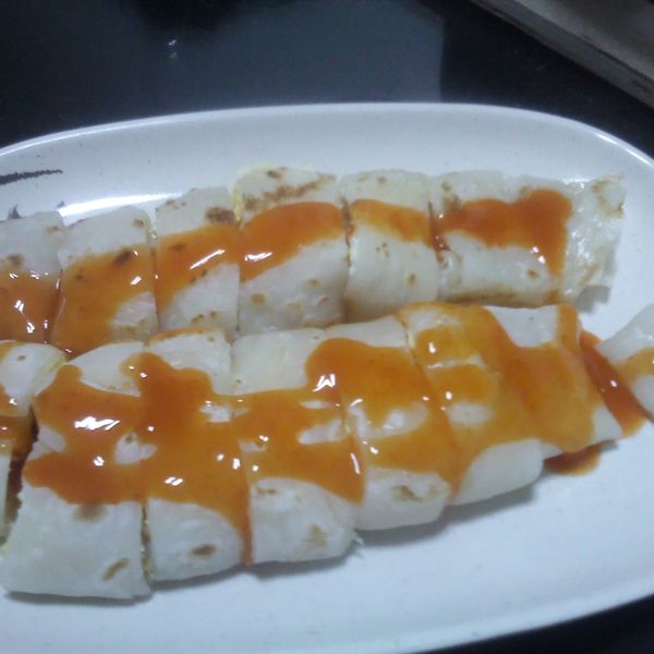 Mimi♥自製QQ蛋餅-免揉麵 : 蔓越莓一起做