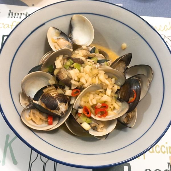 5分鐘酒蒸蛤蜊 : 北狼小廚娘一起做