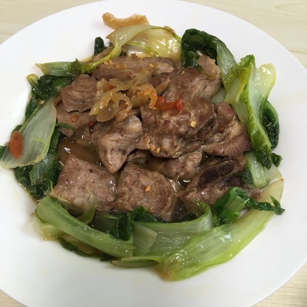 日曬酸菜燒肉片 : 胃莉一起做