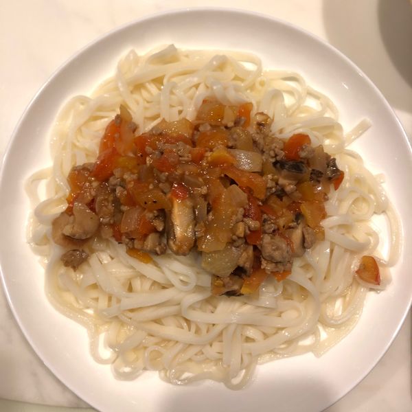 番茄肉醬義大利麵(肉燥變化版) : 高島惠子一起做