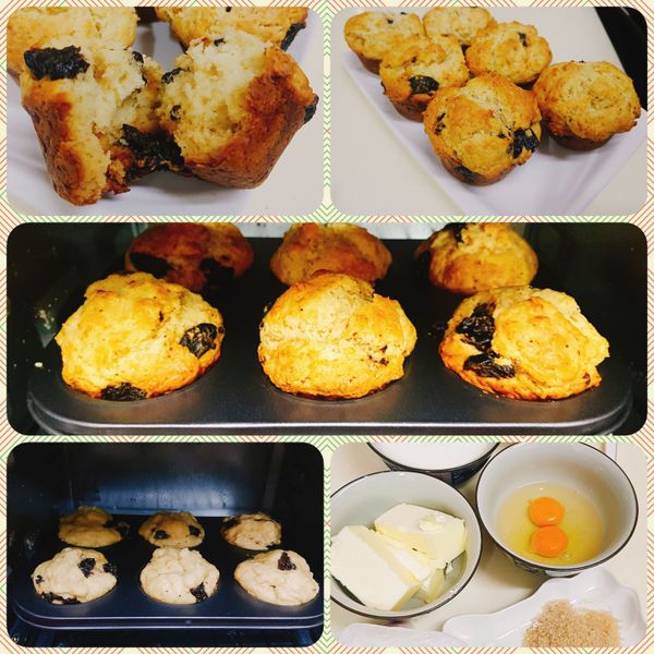 葡萄乾司康：Eva Chiu 一起做