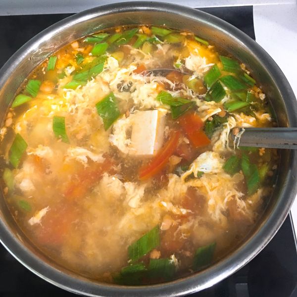 番茄豆腐蛋花湯💕：DöñgMëi❣️ 一起做