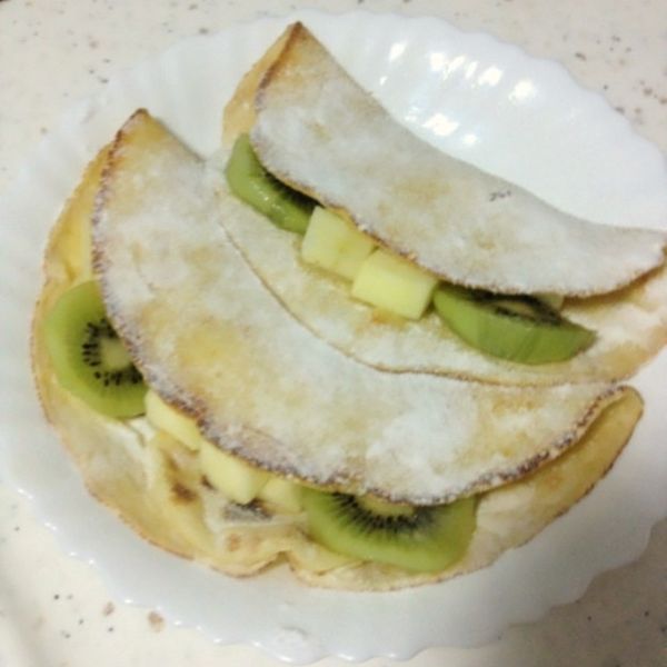 法式水果薄餅 crepes : 王俞一起做