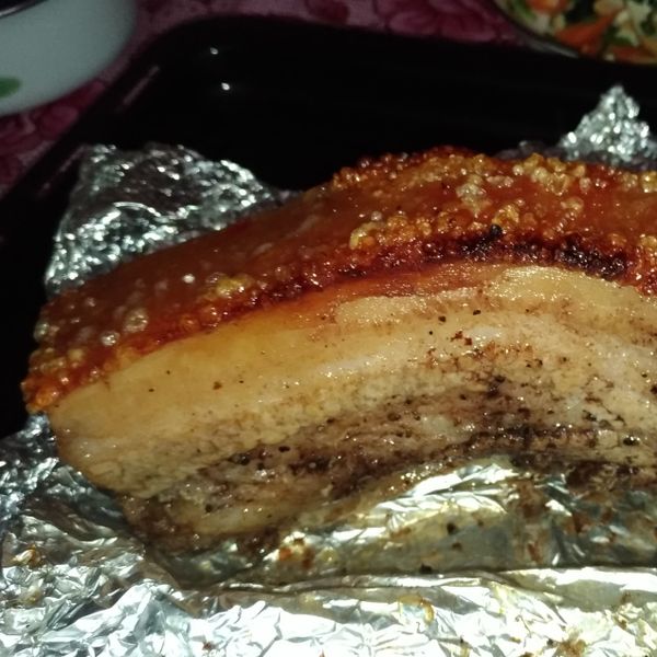 脆皮豬五花:吳美茹 一起做