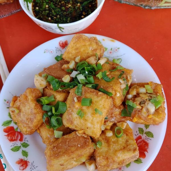 金沙豆腐~鹹香好下飯 : 芮瑞一起做