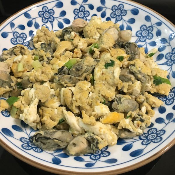 蚵仔炒蛋：delia 一起做