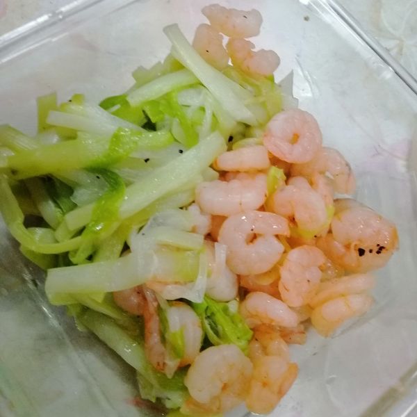 韭黃炒蝦仁：Show Lai 一起做