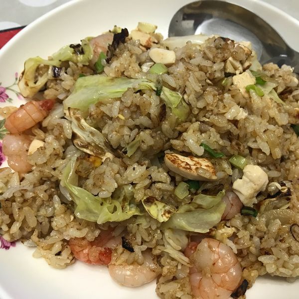 鹹蛋蝦仁炒飯：fish6807 一起做