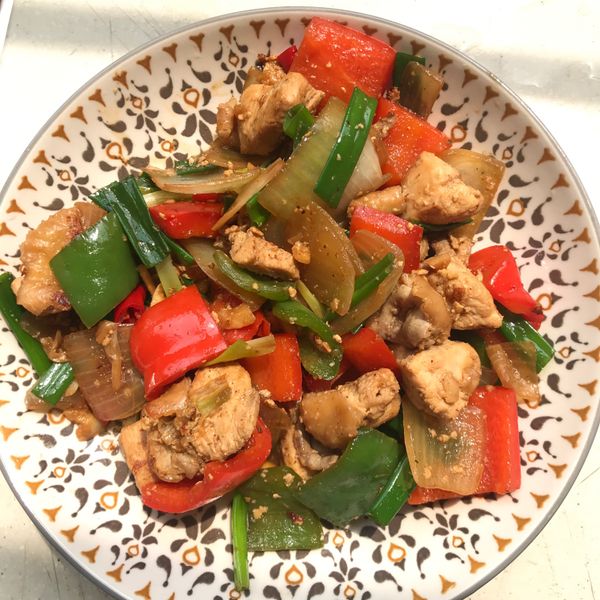 蔥爆雞丁 : 祐慈一起做