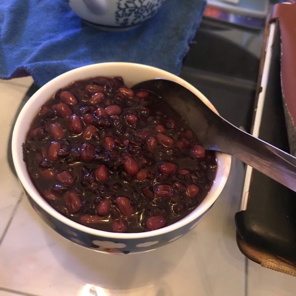 補血紅豆紫米粥 - 電鍋料理:安安 一起做