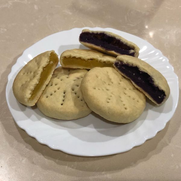 紫地瓜餅 : Sue Liu一起做