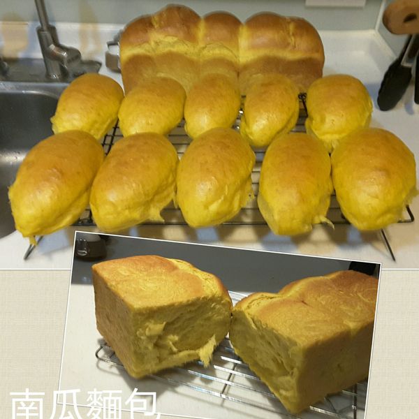 南瓜吐司🍞🍞🍞：小芳芳 一起做