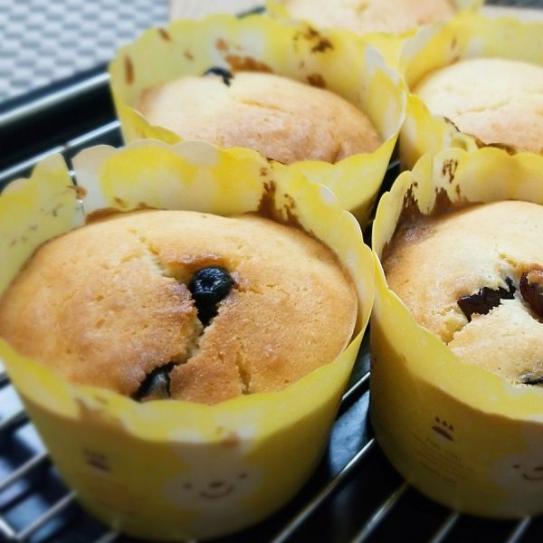 藍莓瑪芬蛋糕 : Y一起做