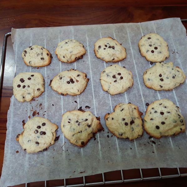 巧克力豆軟餅乾🍪：weeeeeen 一起做