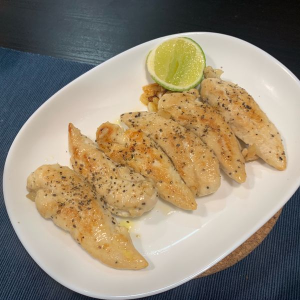 奶油香草檸檬雞柳：Chia Yu 一起做