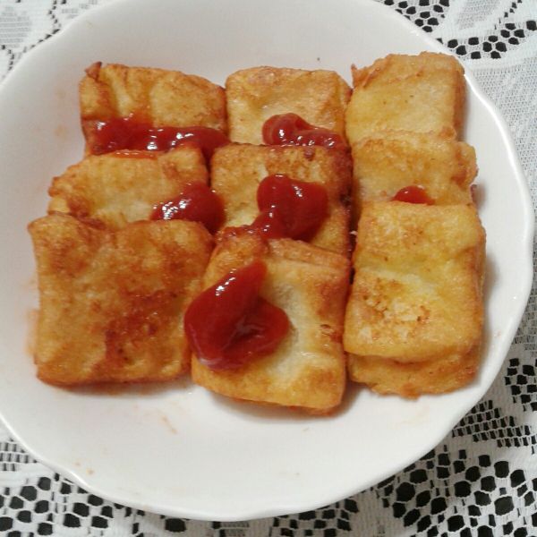 炸奶油方塊小吐司：小不點 一起做