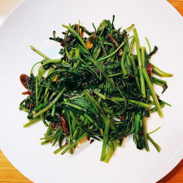 XO醬炒空心菜 : Davie Liu一起做