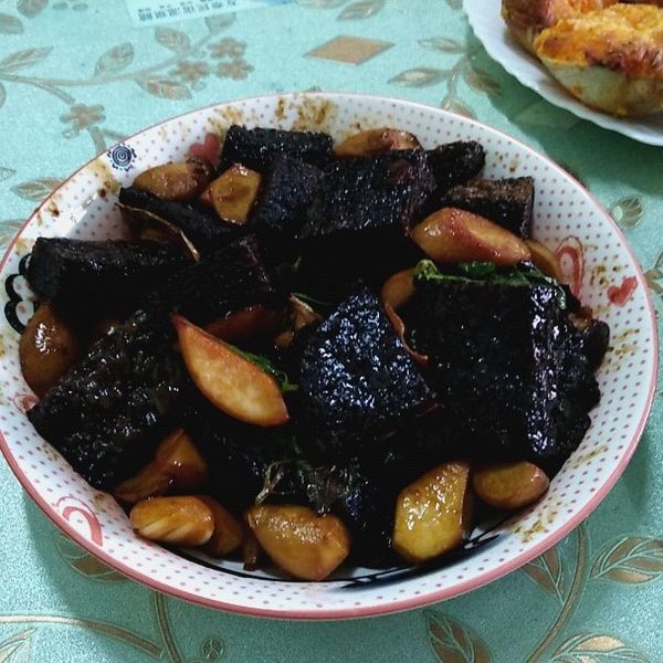 \\必學熱炒-三杯滷米血杏鮑菇//：鐘秋萍 一起做