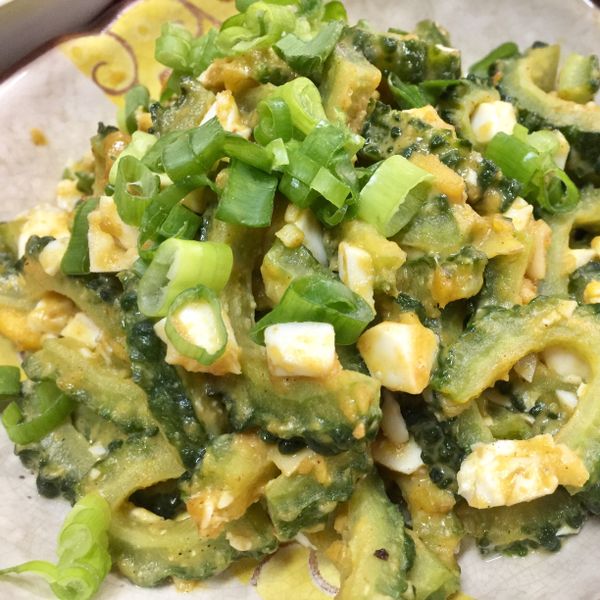 ★鹹蛋炒山苦瓜：丁小丁 一起做