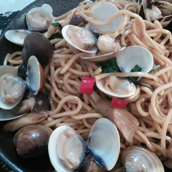 三杯蛤蜊炒麵～15分鐘快速上桌 : Su Su 一起做