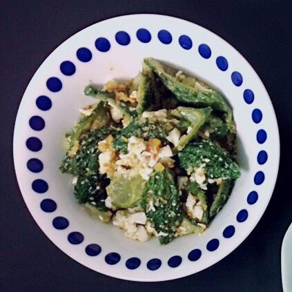 ★鹹蛋炒山苦瓜：Zoe L 一起做