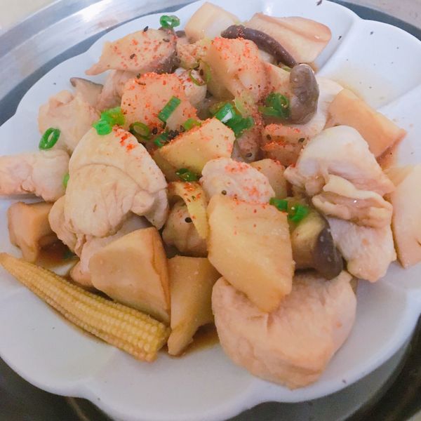 杏鮑菇燒雞肉【淬釀手路菜】：Josephine 一起做