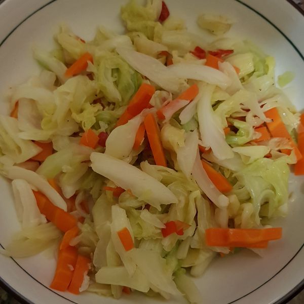 清炒高麗菜：蕎語 一起做