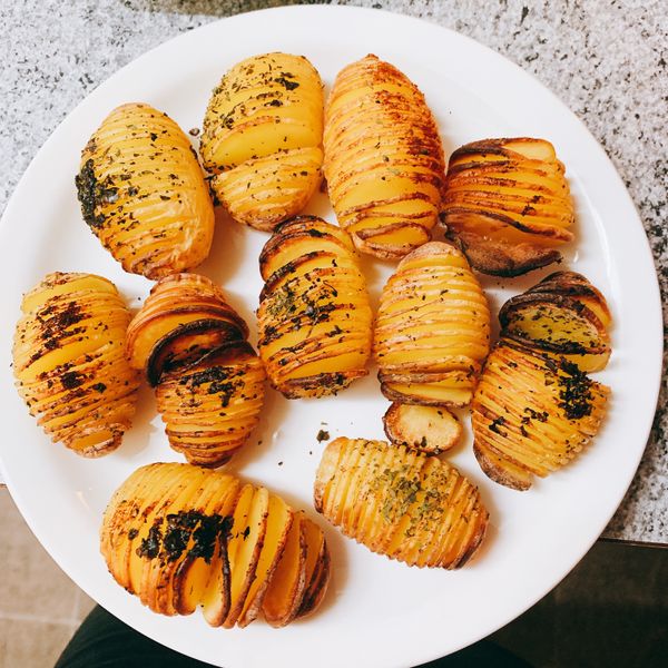 [阿妮塔♥yummy] 手風琴馬鈴薯。(烤箱)：Jenna 一起做