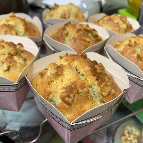 香蕉核桃瑪芬：Ming Lu 一起做