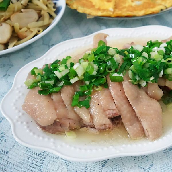 蔥油雞-簡單電鍋料理 : 黑白喇之幸福料理一起做