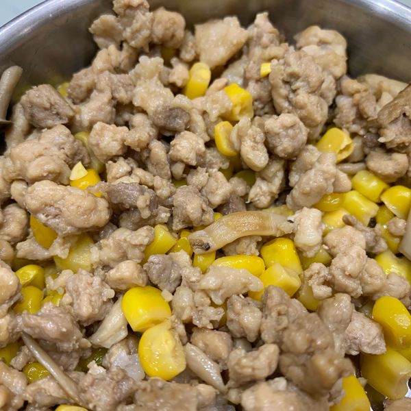 玉米絞肉菇菇(好菇道好食光) : 甜心滿波一起做