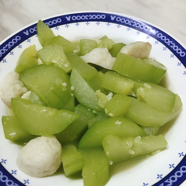 [瓜果類]大黃瓜炒貢丸：朱太上菜 一起做