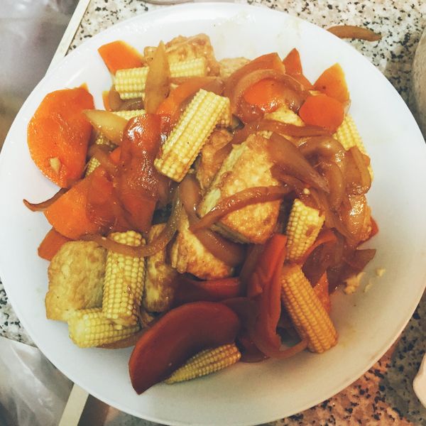 黑胡椒香煎豆腐：顏慧文 一起做