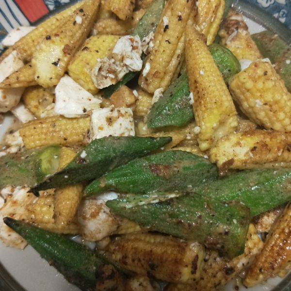 金沙玉米筍：廖育慧 一起做