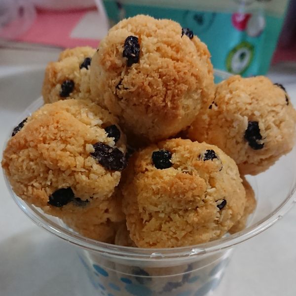 親子烘焙～15分鐘搞定香酥椰子球 : 向日葵米菲一起做