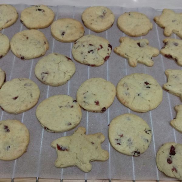 蔓越莓奶香餅乾（凍切餅乾） : Candy Chiang一起做