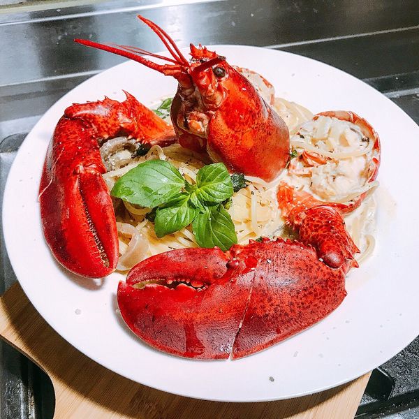 Olivia♥龍蝦白醬義大利麵：Jovi Liao 一起做