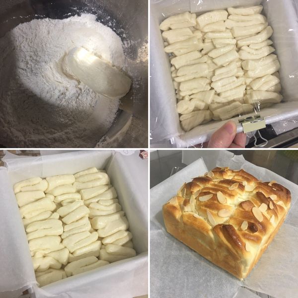 好香好柔軟的手撕煉乳麵包 : 黃雅宣一起做