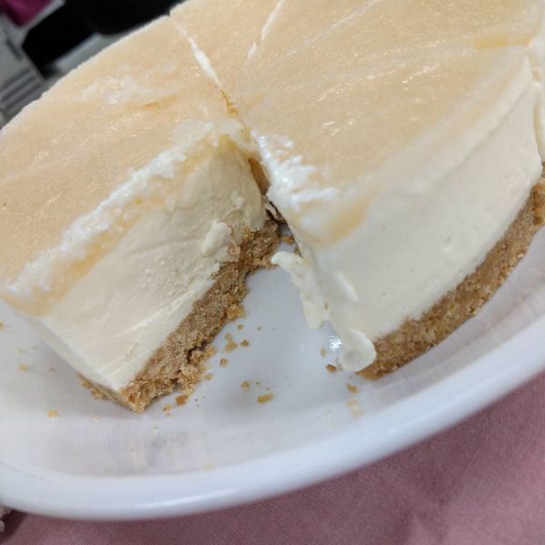 養樂多凍乳酪蛋糕（5吋、免烤箱） : Sandy一起做