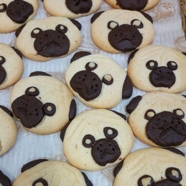 八哥(巴哥)曲奇(不用模具!) : Chacha一起做