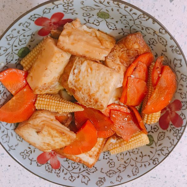 黑胡椒香煎豆腐：Rita Lo 一起做