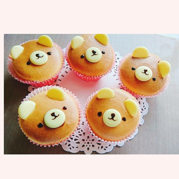 👩🍳小熊🐻原味杯子蛋糕:Jeann Chang 一起做