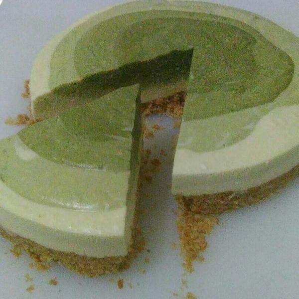 抹茶漸層乳酪蛋糕 （6吋、免烤箱）：豆媽咪 一起做