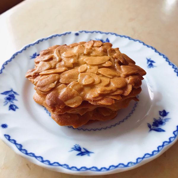 杏仁瓦片 Almond Tuiles : Angela一起做