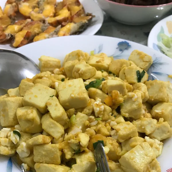 金沙雞蛋豆腐：米妮 一起做