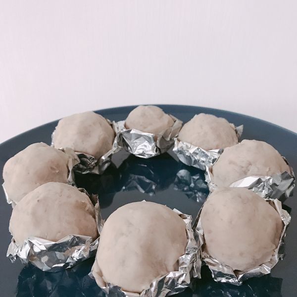 『ＱＱ芋泥球』4個材料，輕鬆完成美味甜品 : Linlin一起做