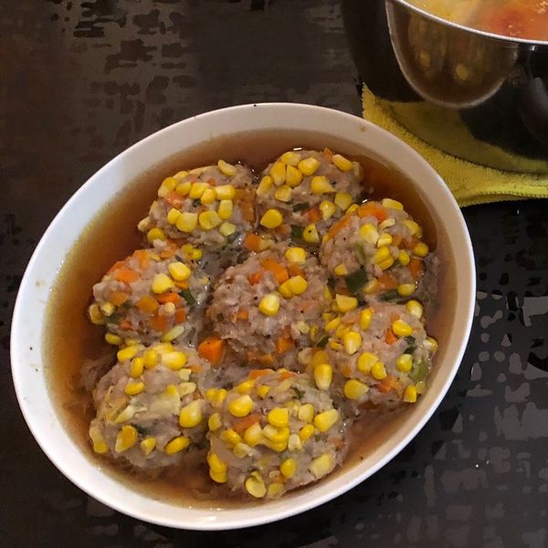 玉米肉丸子(電鍋版)：Meara Chen 一起做