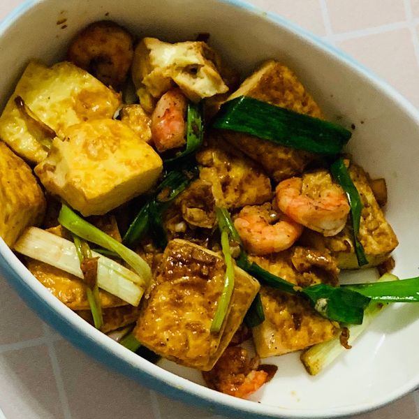 家常菜-醬燒蝦仁豆腐 : Mia Yang一起做